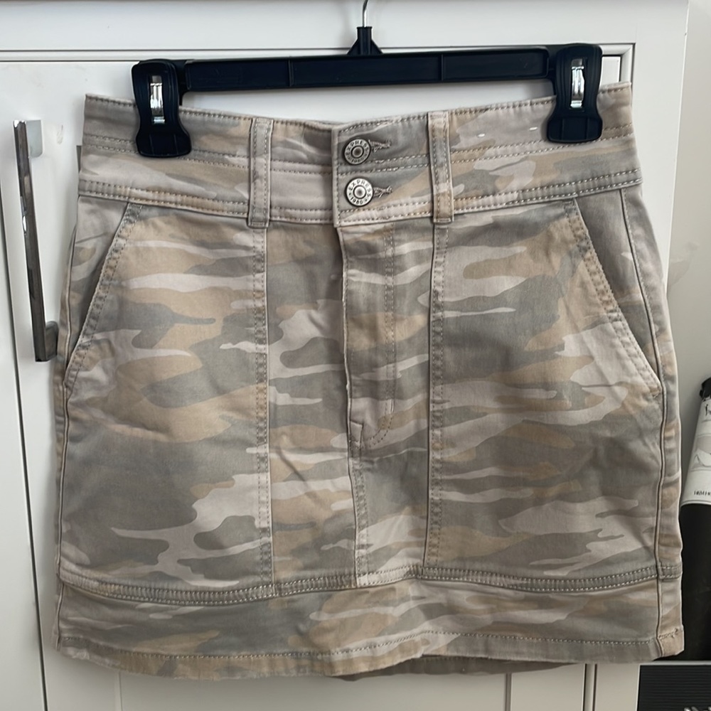 Express Stretchy Skirt Camo High Waisted 4